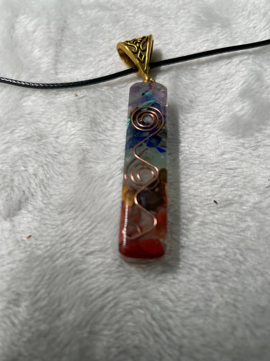 Chakra Orgonite Pendant