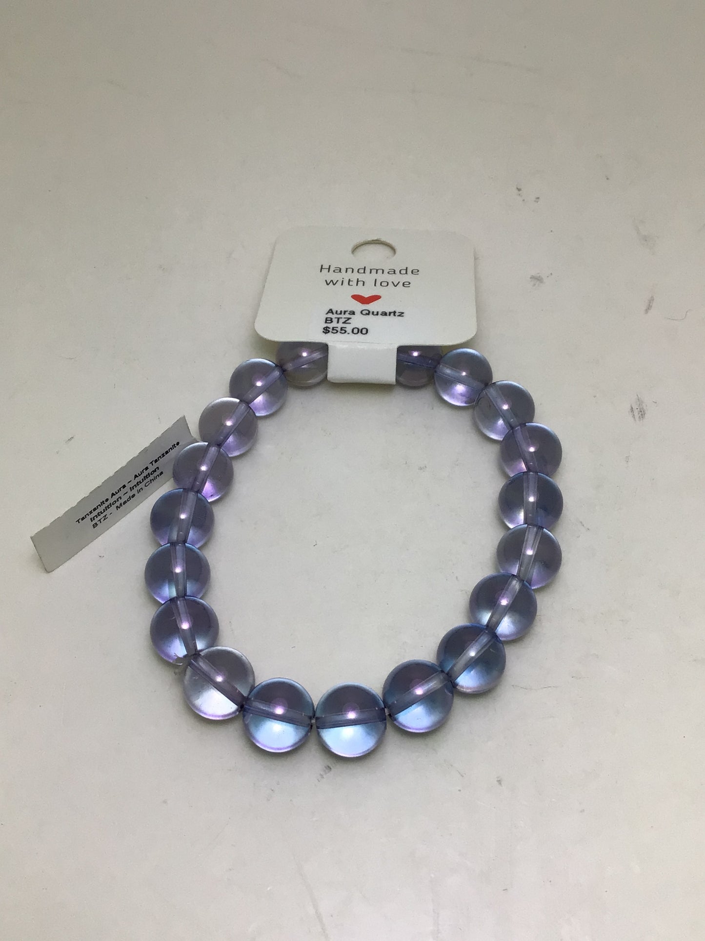 Tanzanite Aura Quartz Bracelet