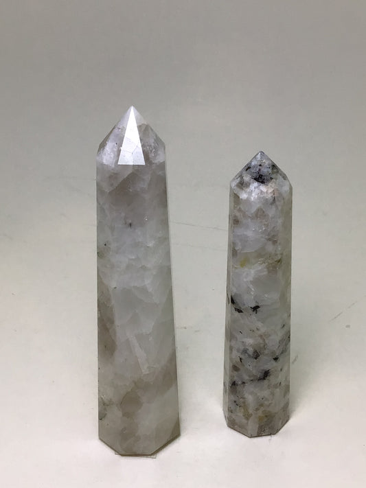 Rainbow Moonstone Point