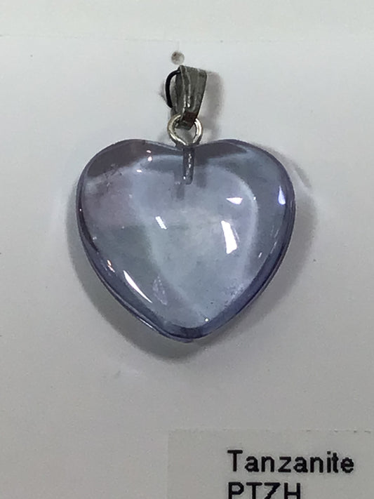 Tanzanite Aura Heart Pendant