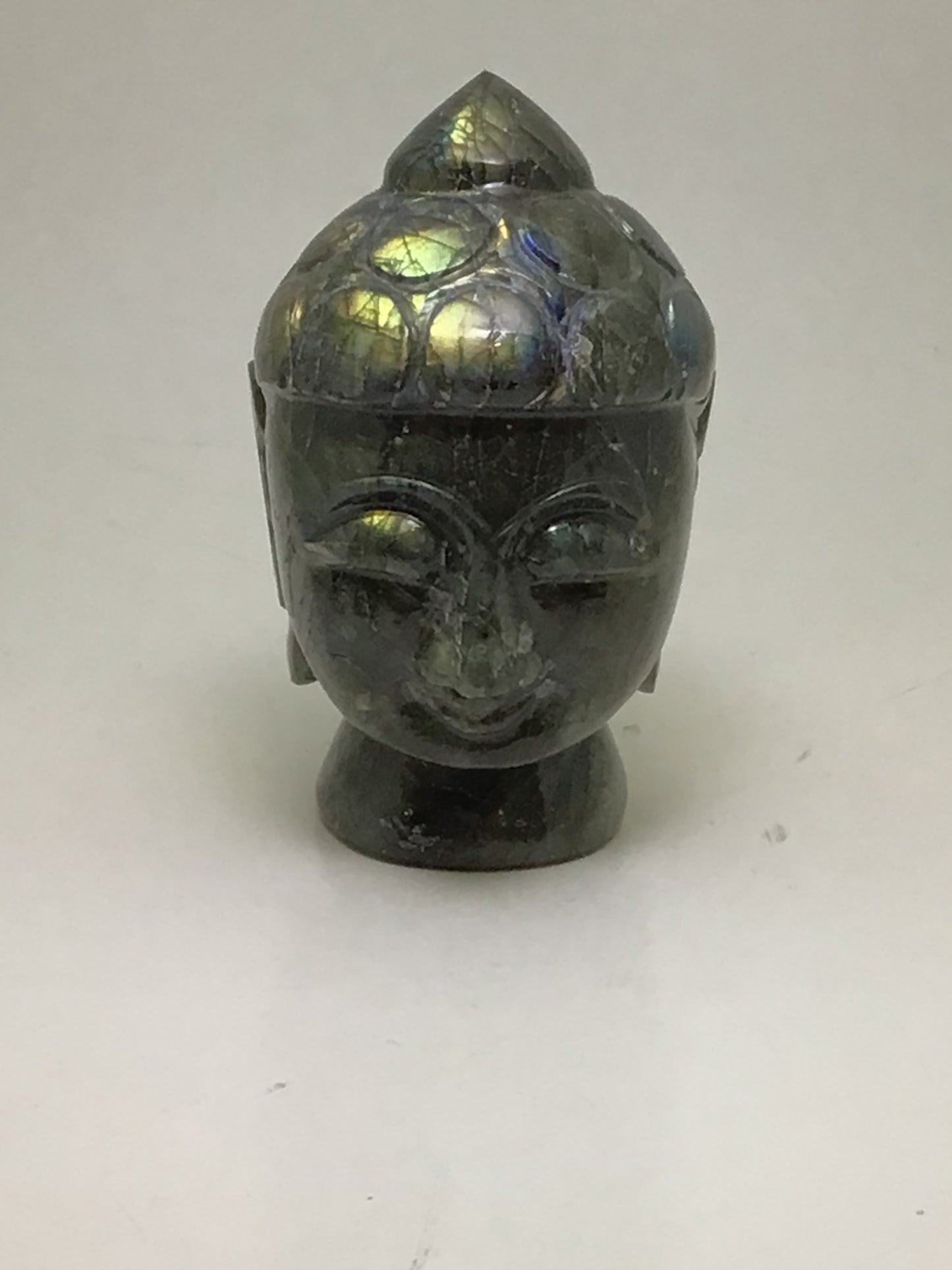 Labradorite Buddha Head