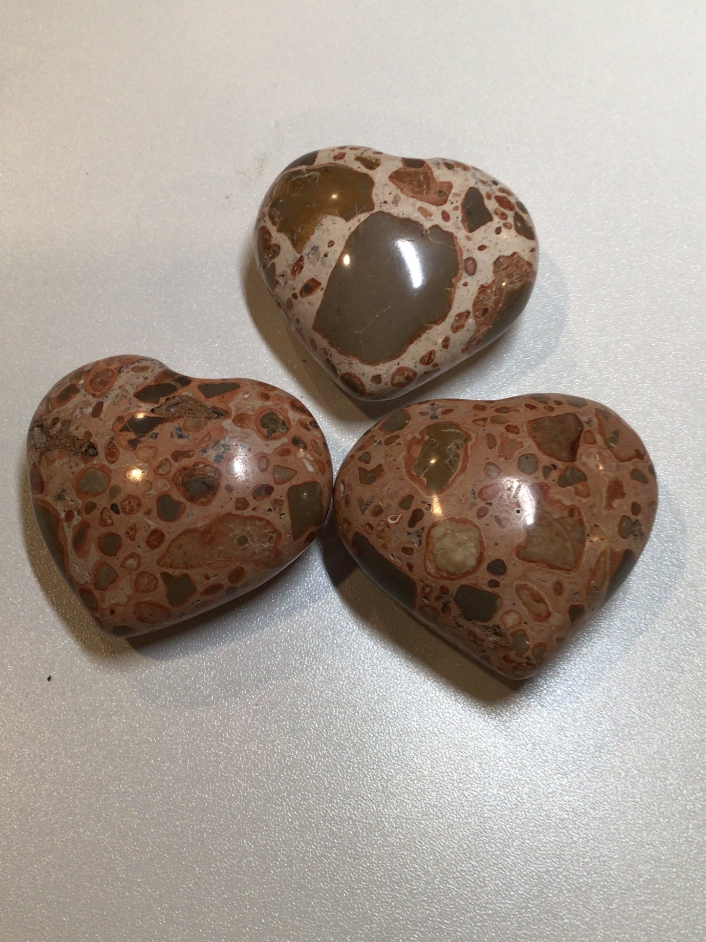 Leopardskin Jasper Heart