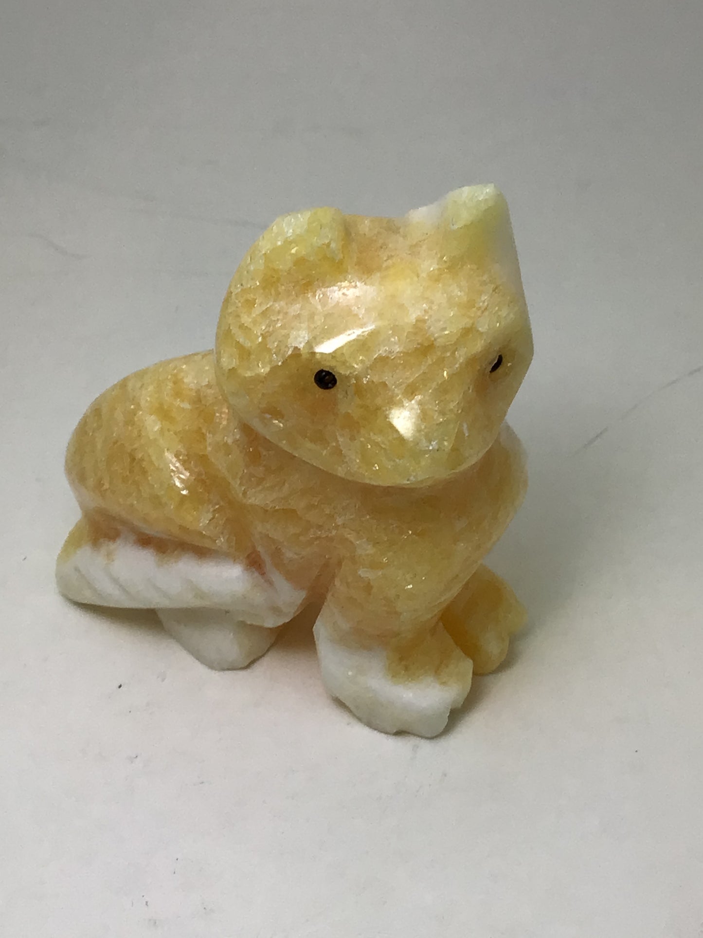 Honey Calcite Cat
