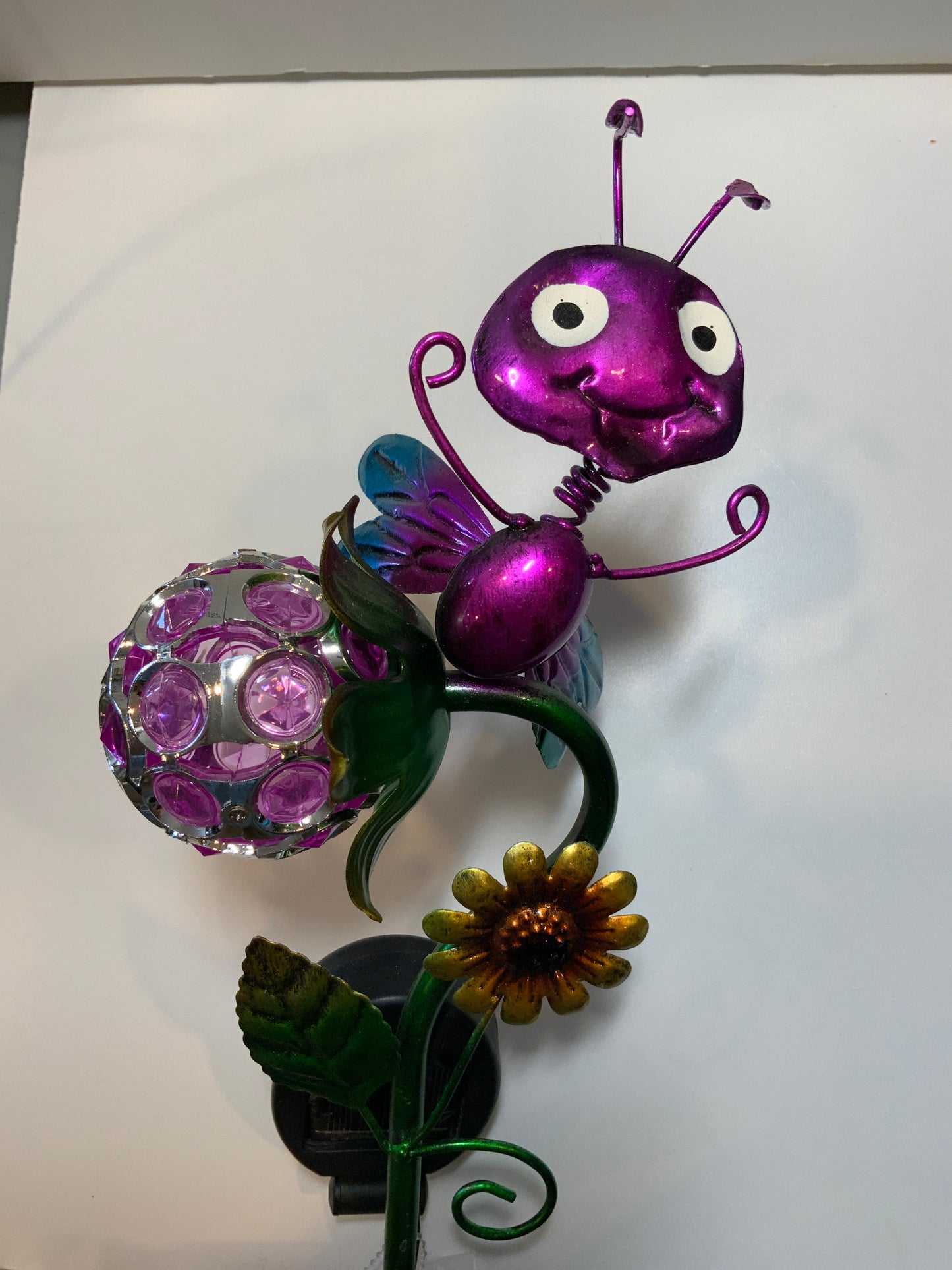 Dragonfly Crystal Bug Solar Stake