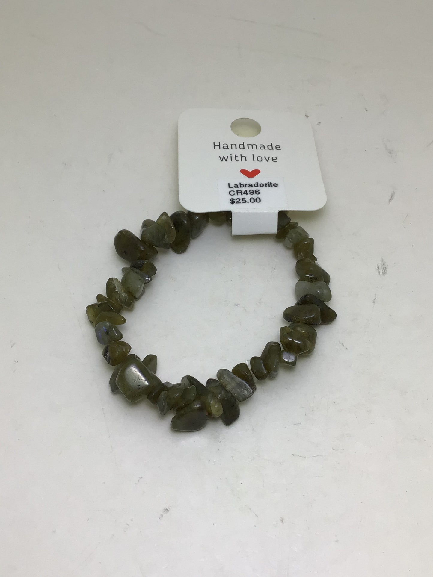 Labradorite Stone Chip Bracelet