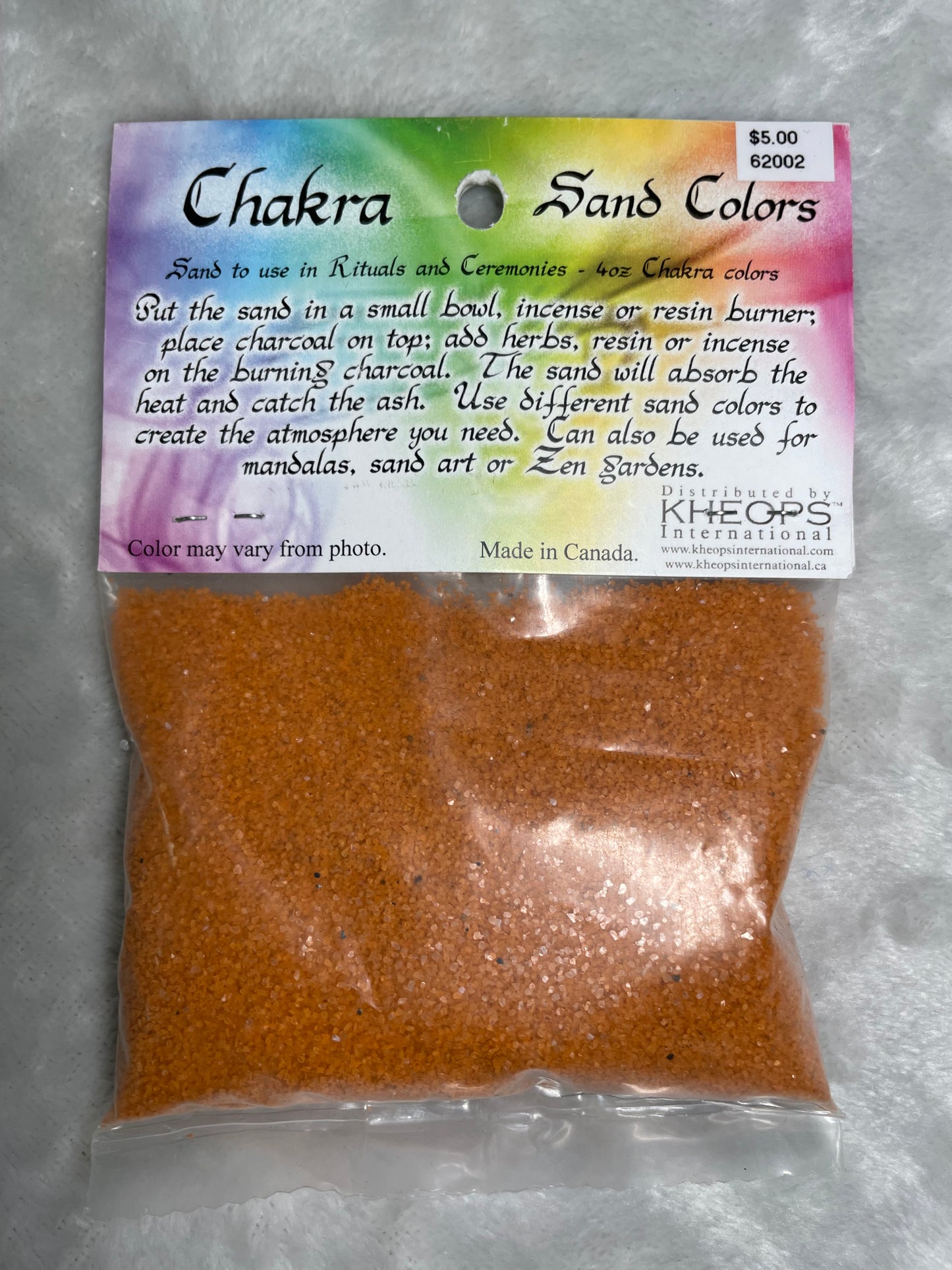 Orange Sand for Charcoal