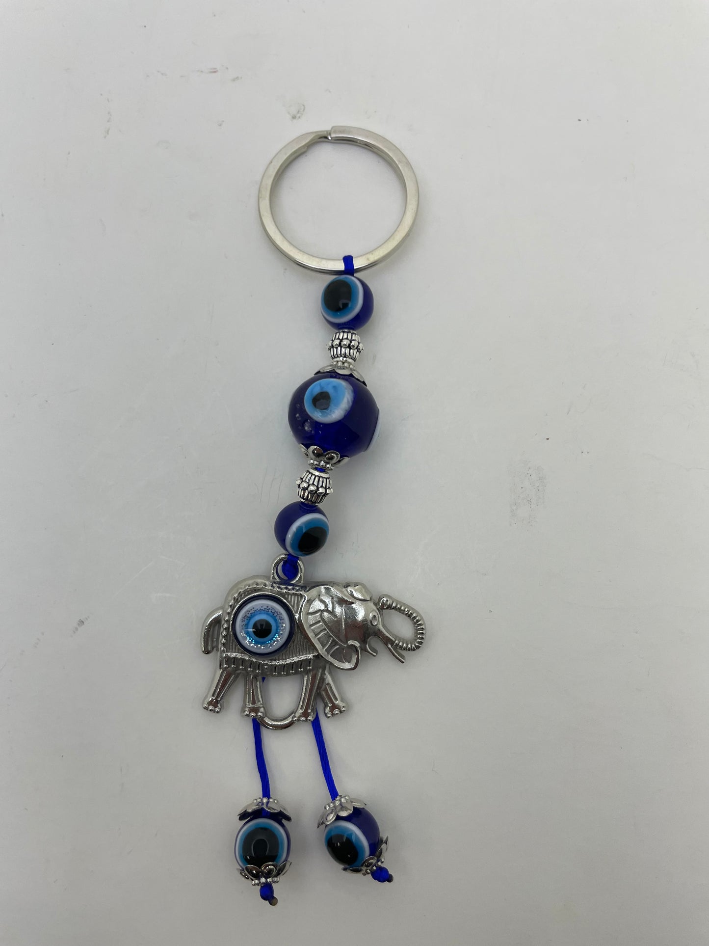 Elephant Evil Eye Key Chain
