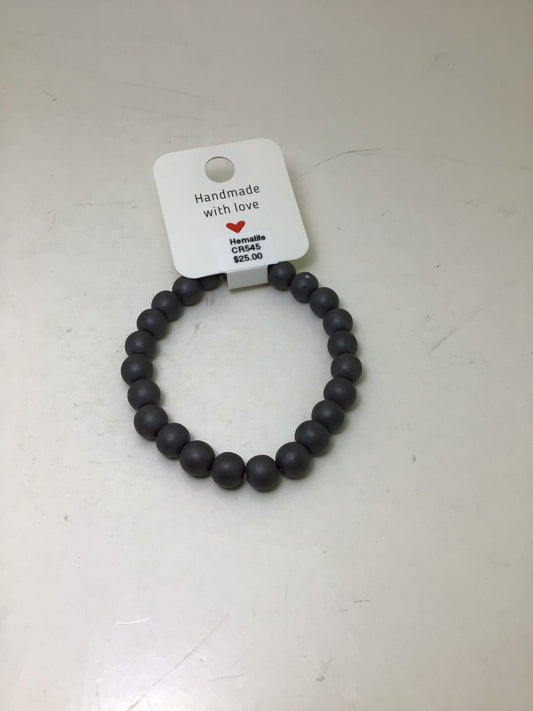 Matte Hematite Bracelet