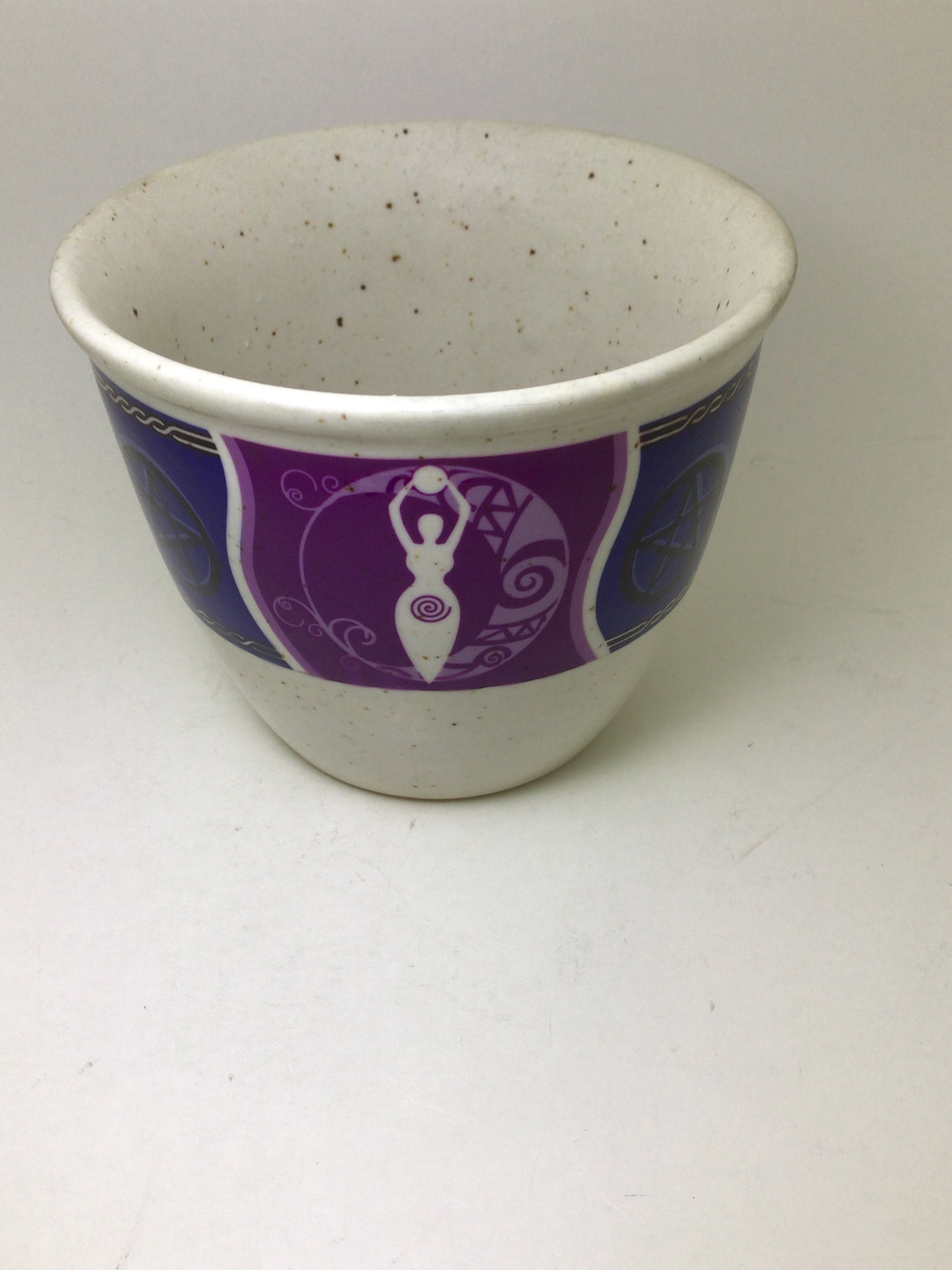 Pagan White Smudge Pot