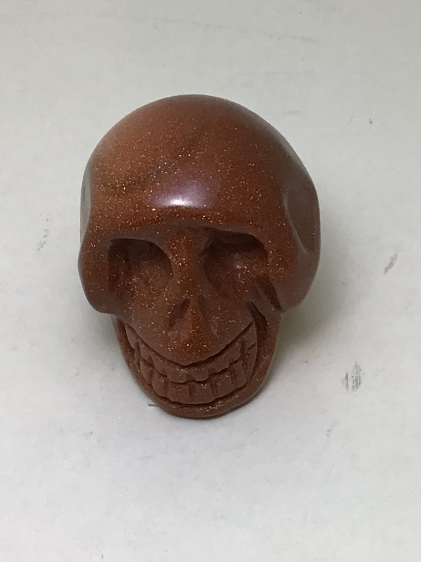 Goldstone Skull