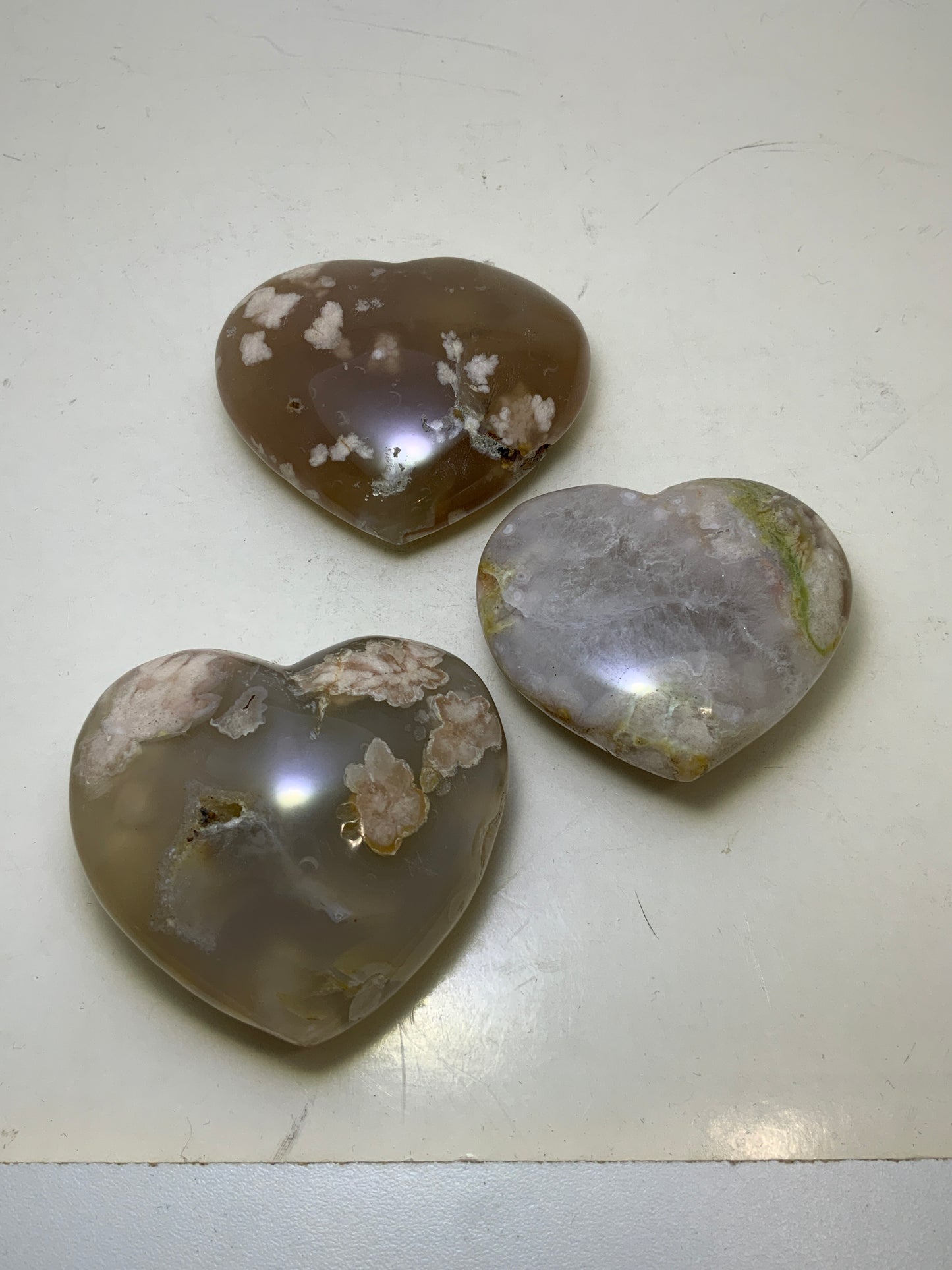 Flower Agate Heart