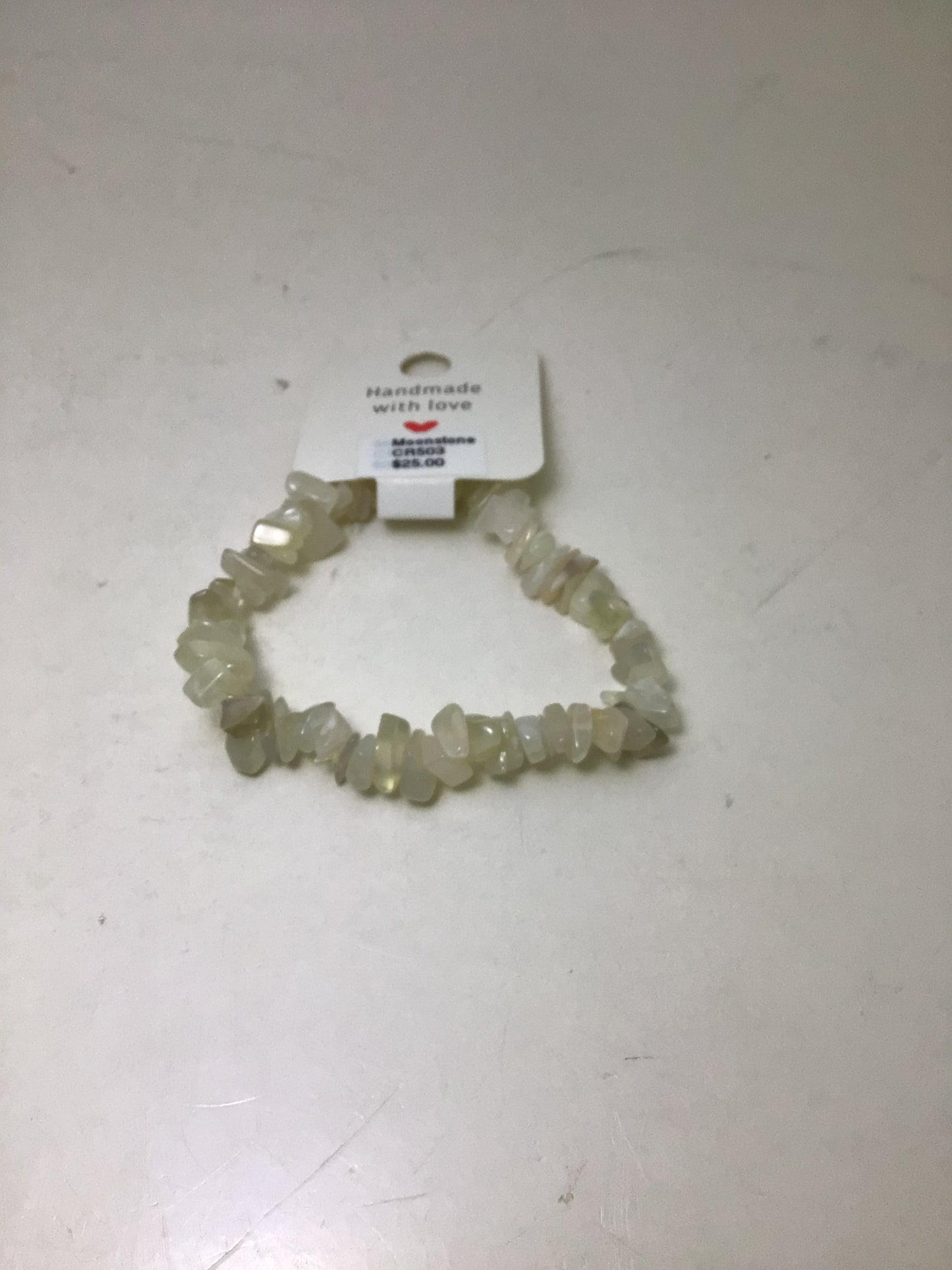 Moonstone Stone Chip Bracelet