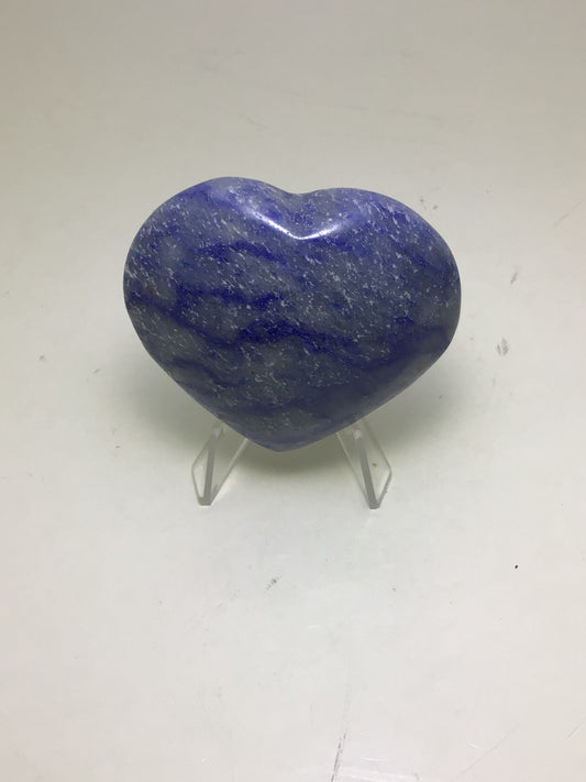 Blue Quartz Heart