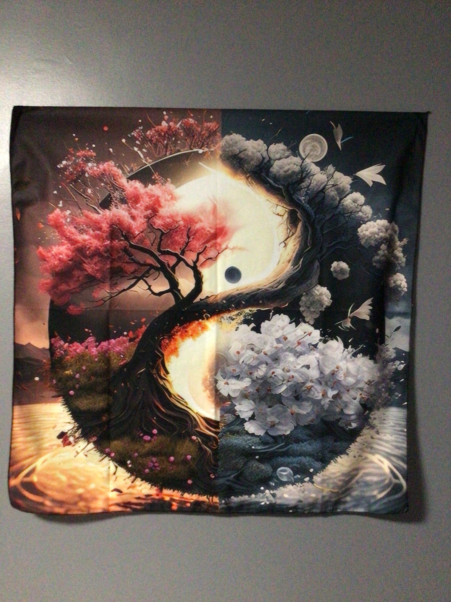 Tree of Life Yin Yang Altar Cloth
