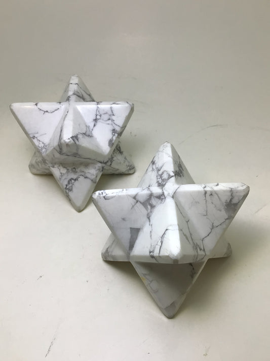 Howlite Merkaba