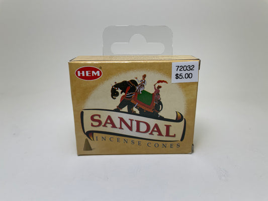 Sandal Hem Incense Cones