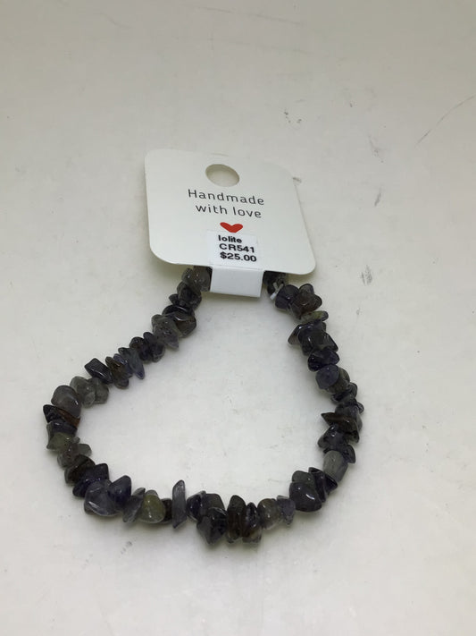Iolite Stone Chip Bracelet