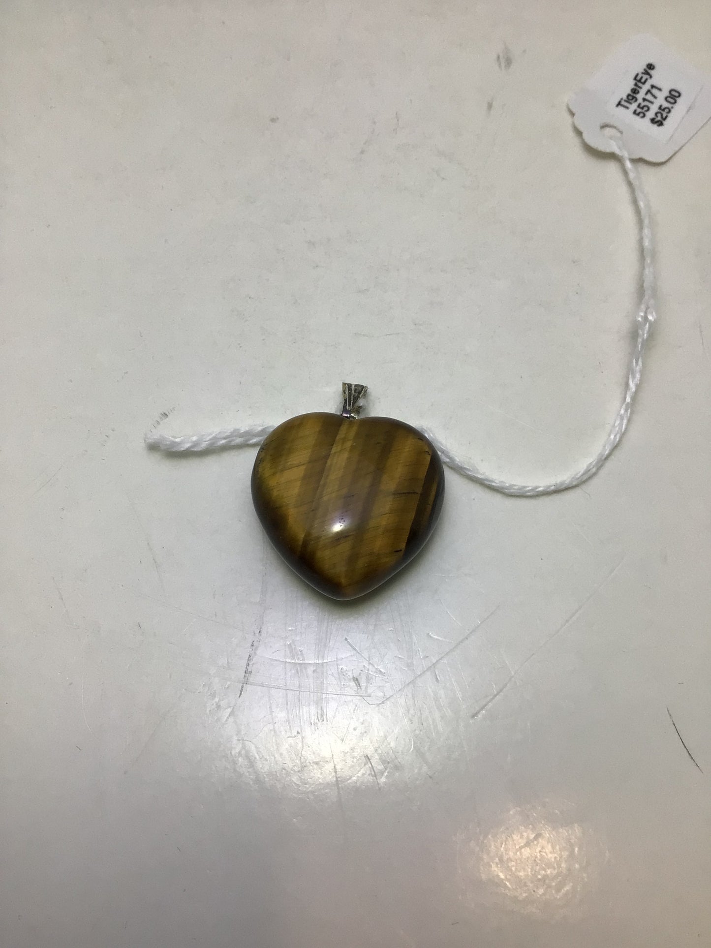 Tiger Eye Heart Pendant