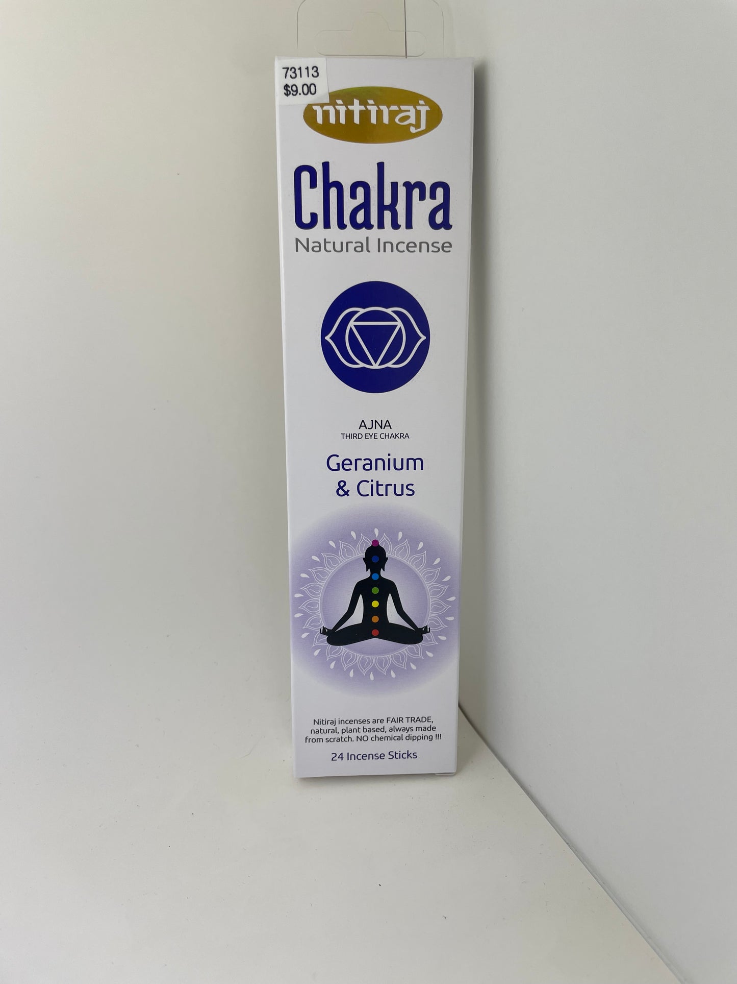 Third Eye Chakra Nitiraj Geranium & Citrus Incense Sticks
