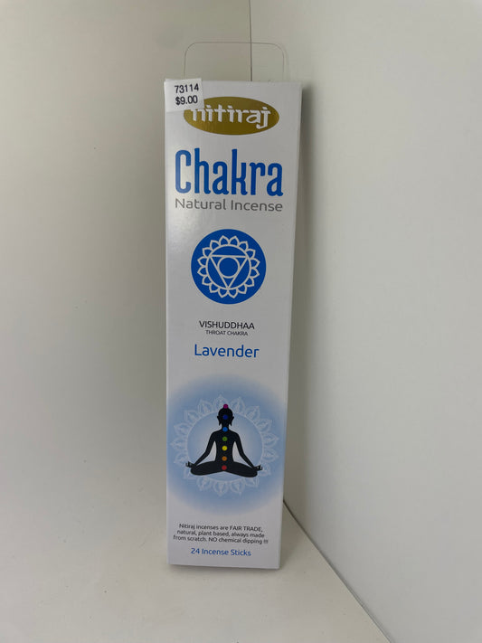 Throat Chakra Nitiraj Lavender Incense Sticks