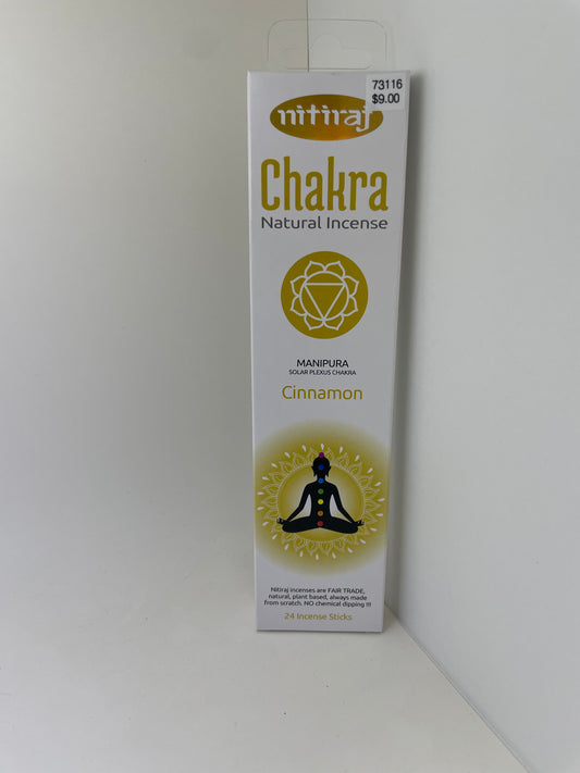 Solar Plexus Chakra Nitiraj Cinnamon Incense Sticks