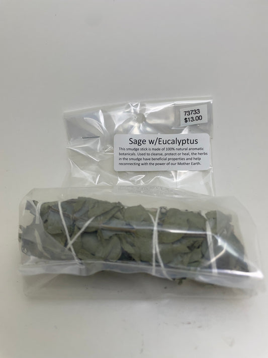 White Sage & Eucalyptus Smudge Stick