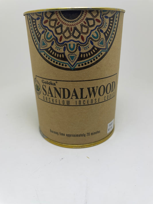 Sandalwood Goloka Backflow Cones