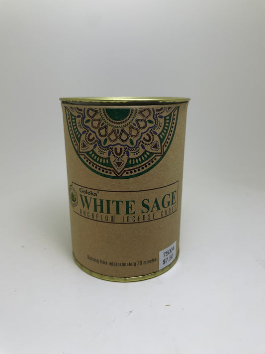 White Sage Goloka Backflow Cones