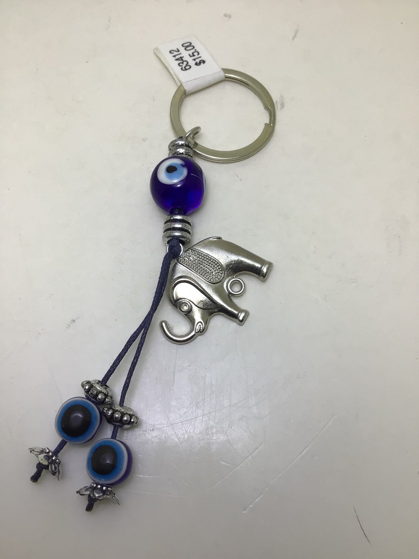Elephant Evil Eye Protection Key Chain