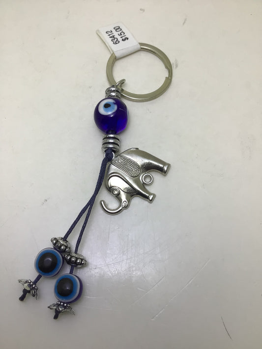 Elephant Evil Eye Protection Key Chain