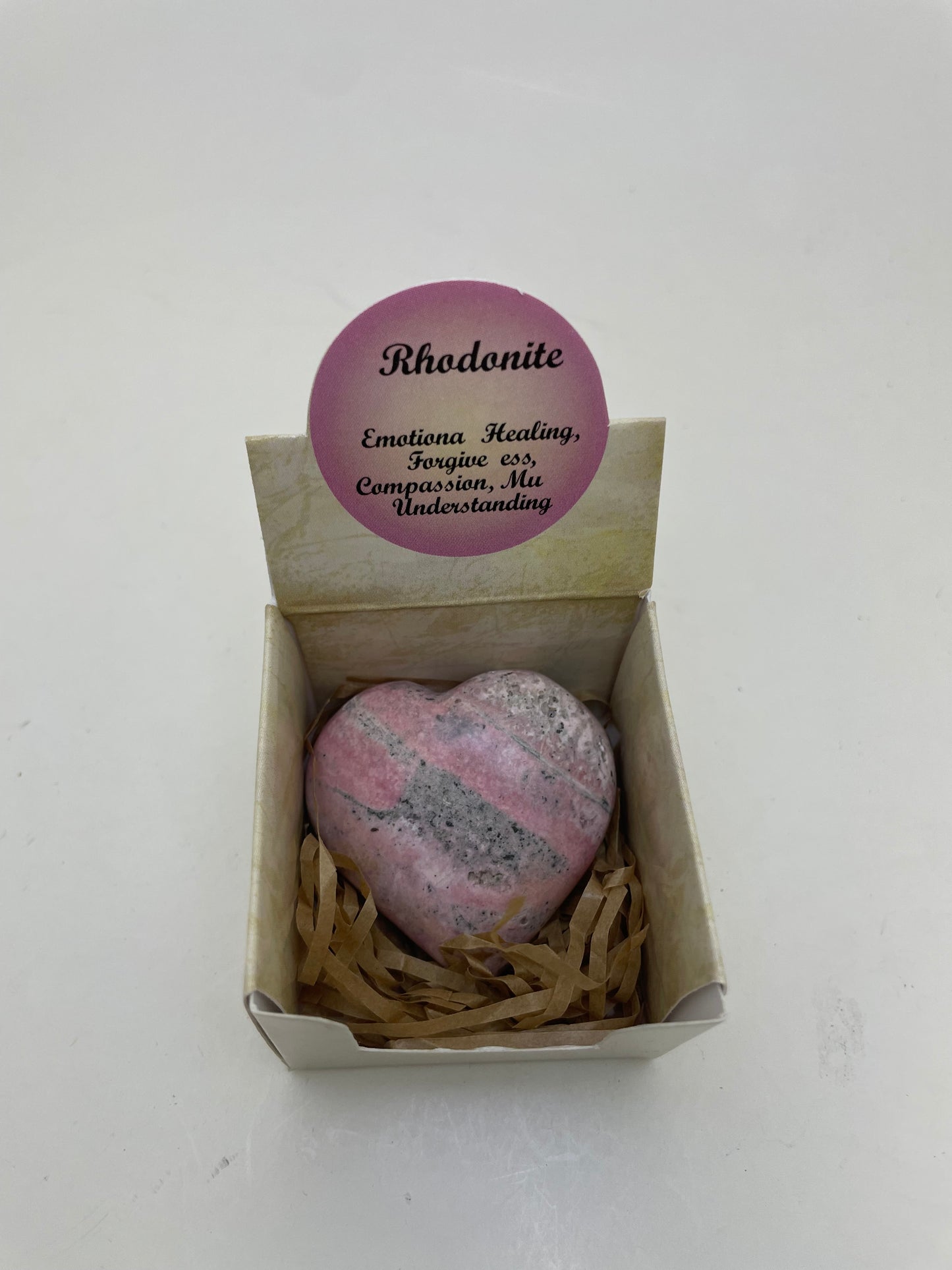 Rhodonite Heart