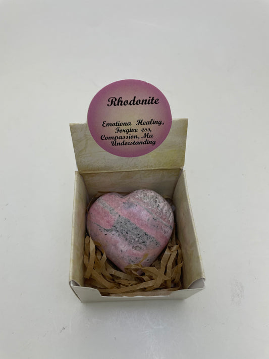Rhodonite Heart