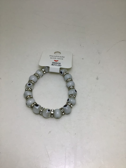 White Evil Eye Bracelet