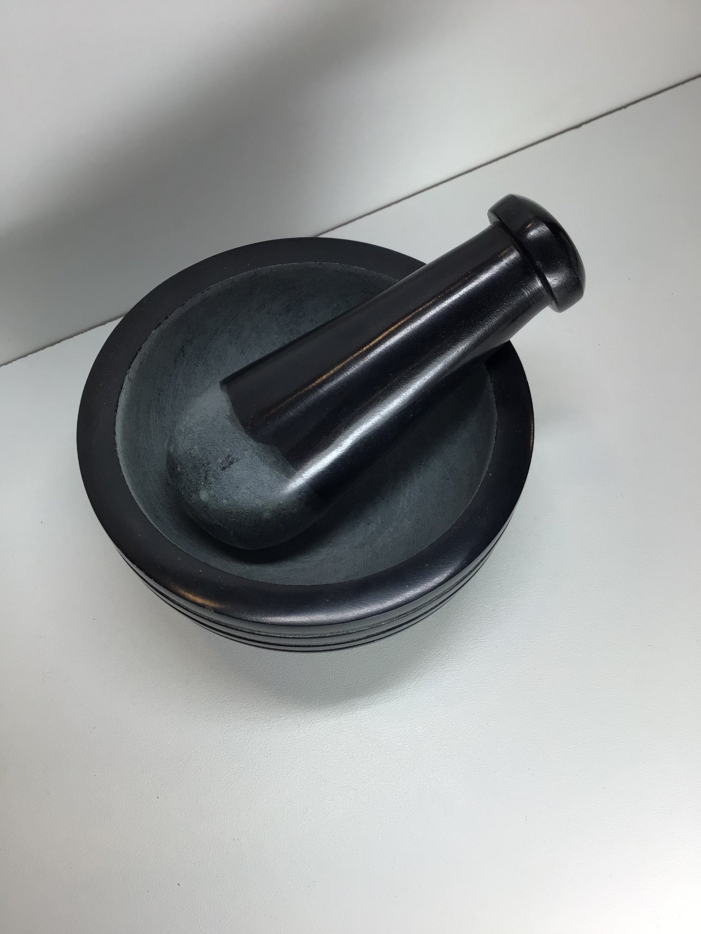 Zen Black Soapstone Mortar & Pestle