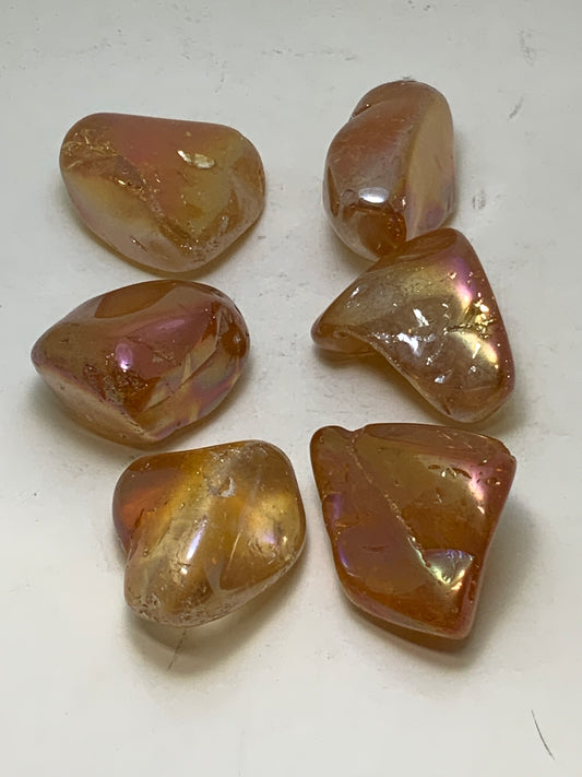 Tangerine Aura Quartz