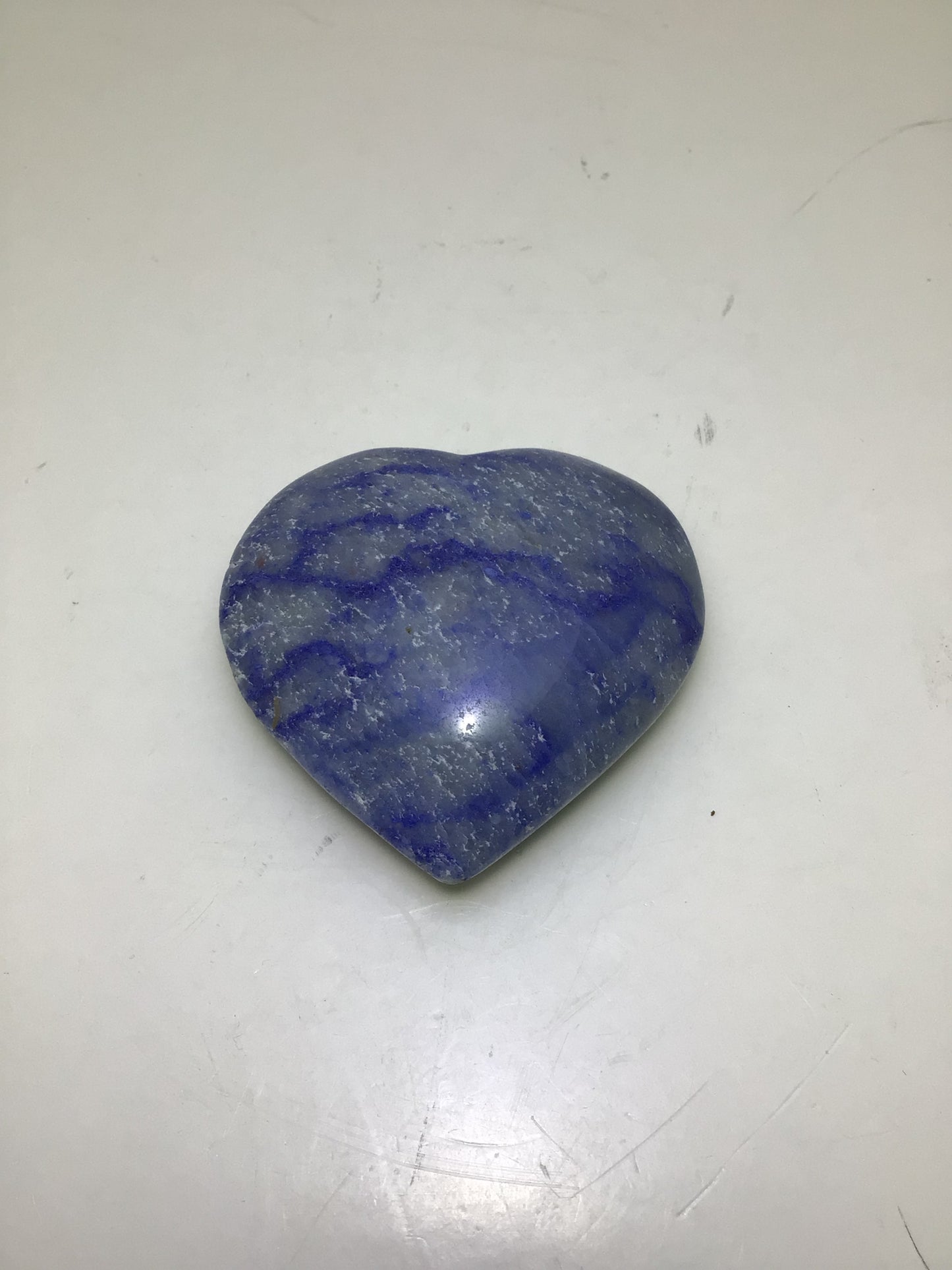Blue Quartz Heart