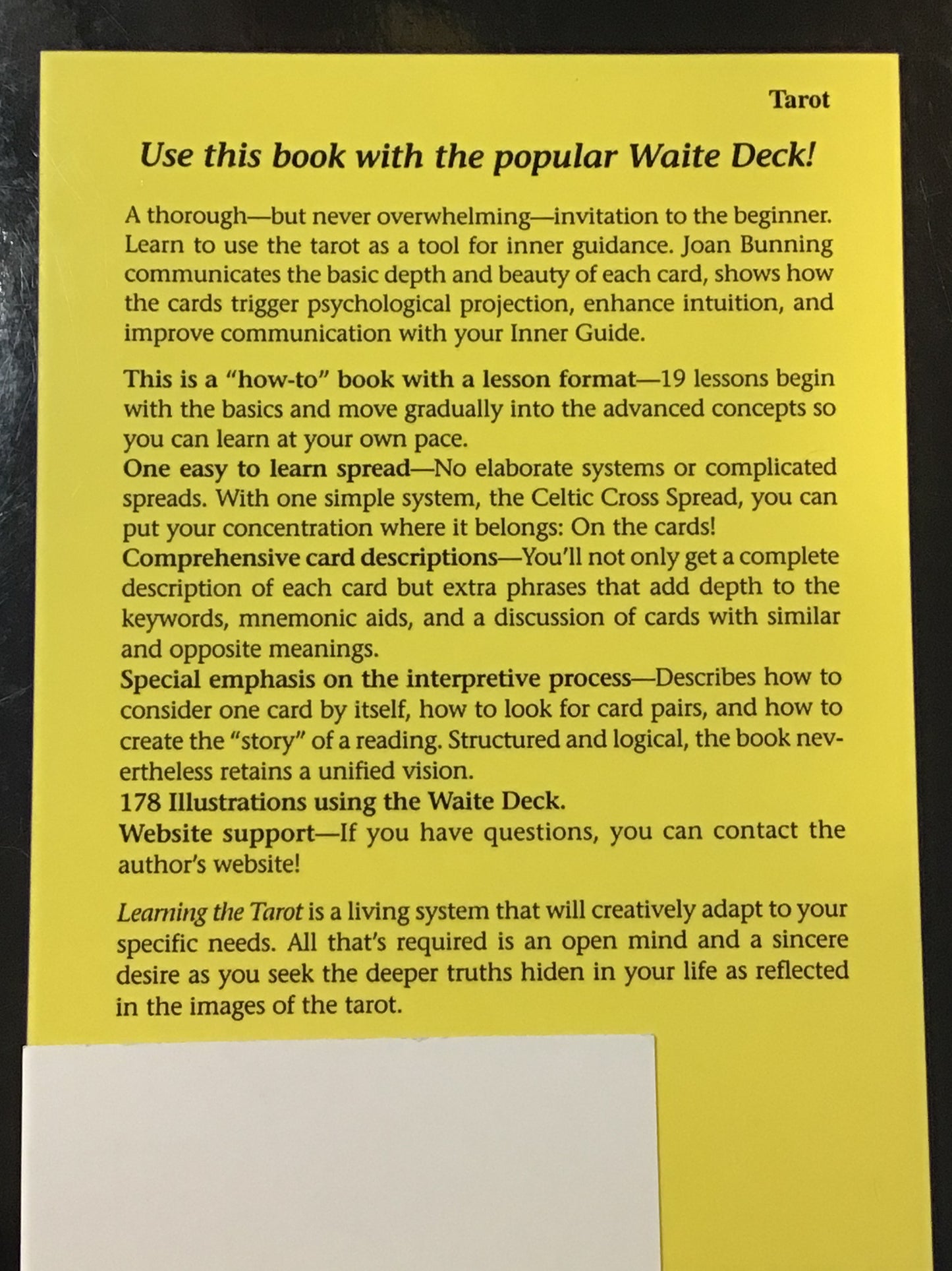 Learning the Tarot