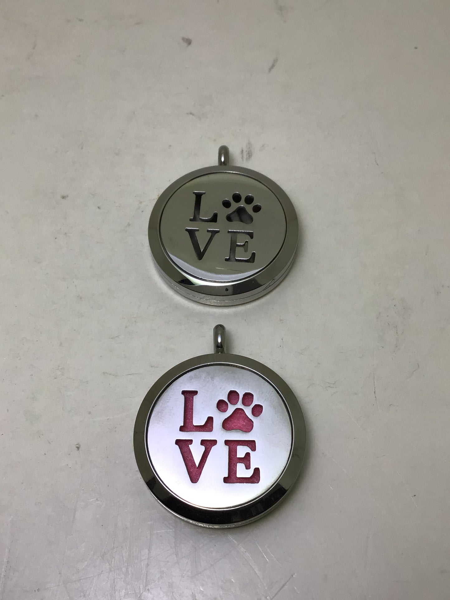 Love Paw Print Essential Oil Locket