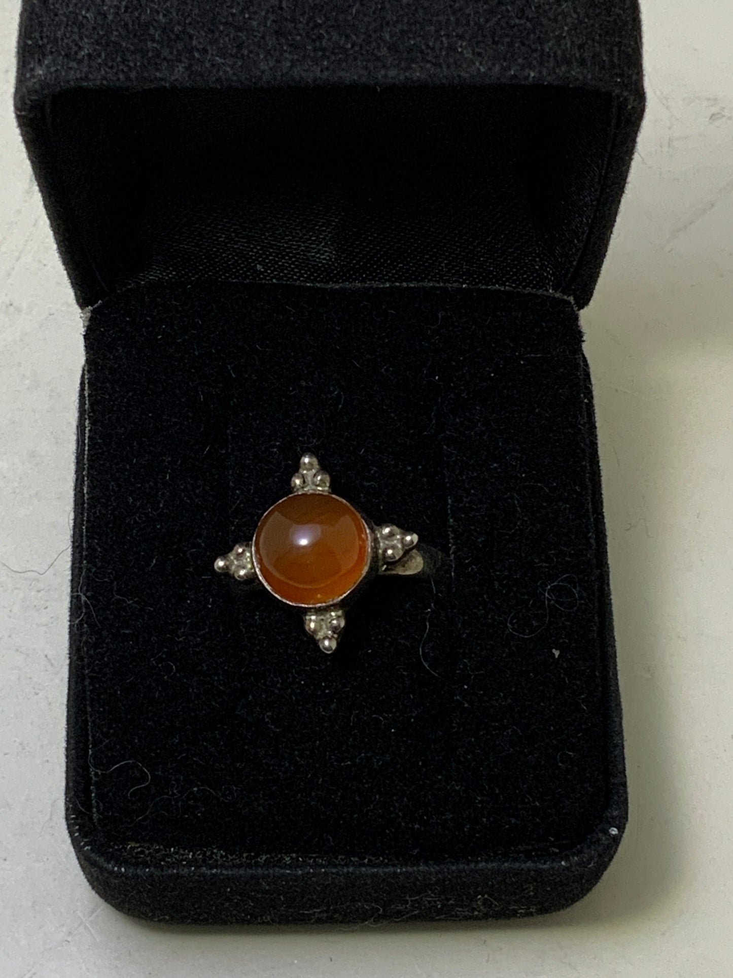Carnelian Sterling Silver Rings