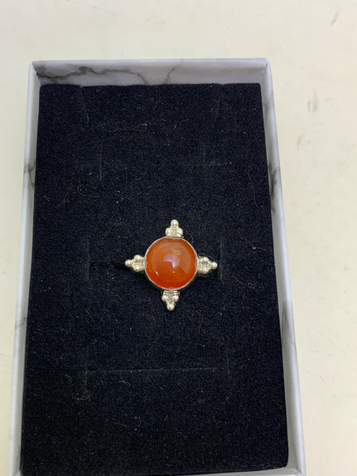 Carnelian Sterling Silver Rings