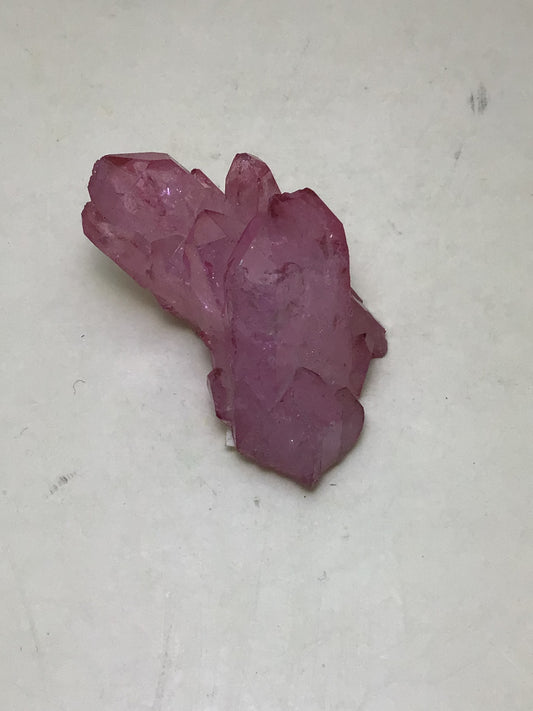 Strawberry Aura Quartz Cluster