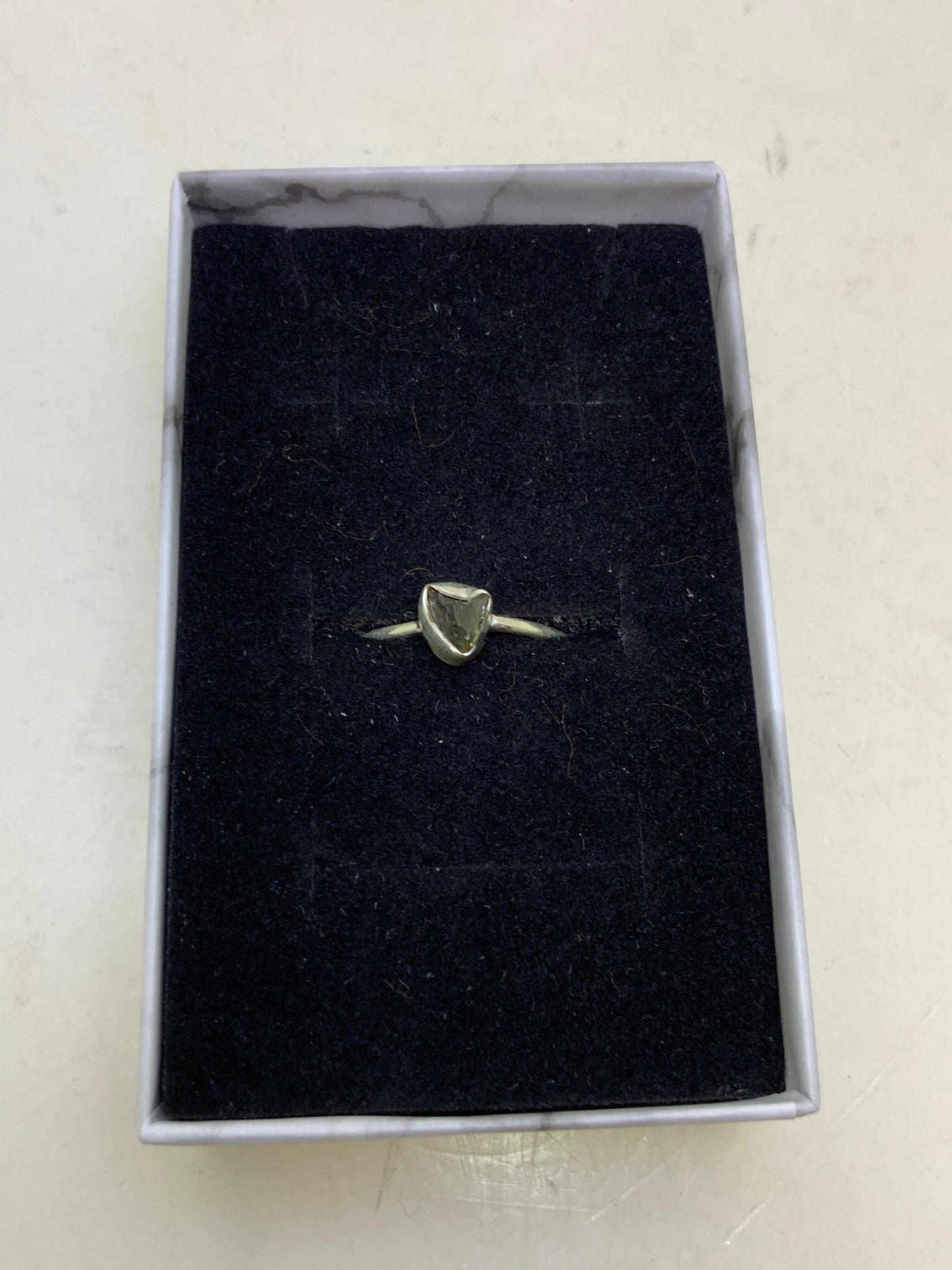 Moldavite Sterling Silver Rings