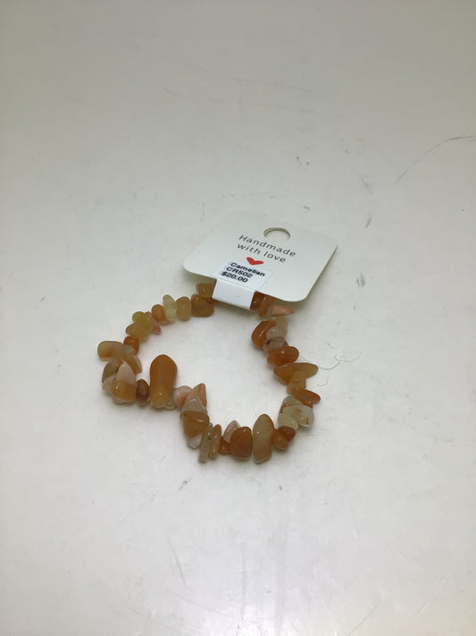 Carnelian Stone Chip Bracelet