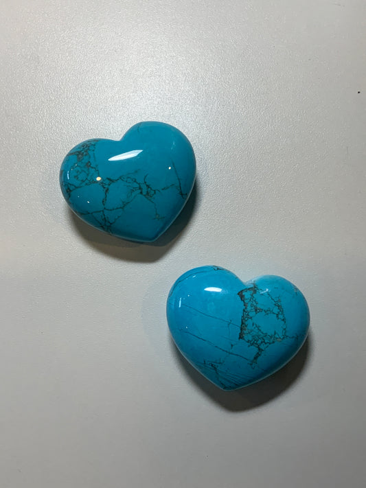 Turquoise Howlite Heart