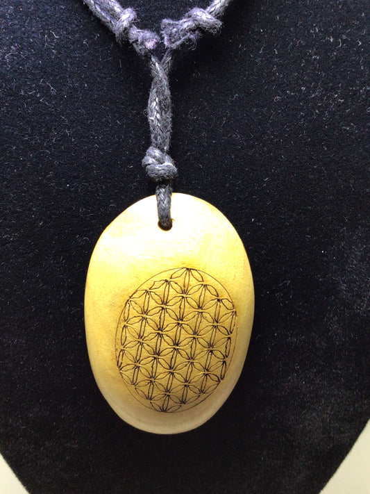 Flower of Life Palo Santo Necklace