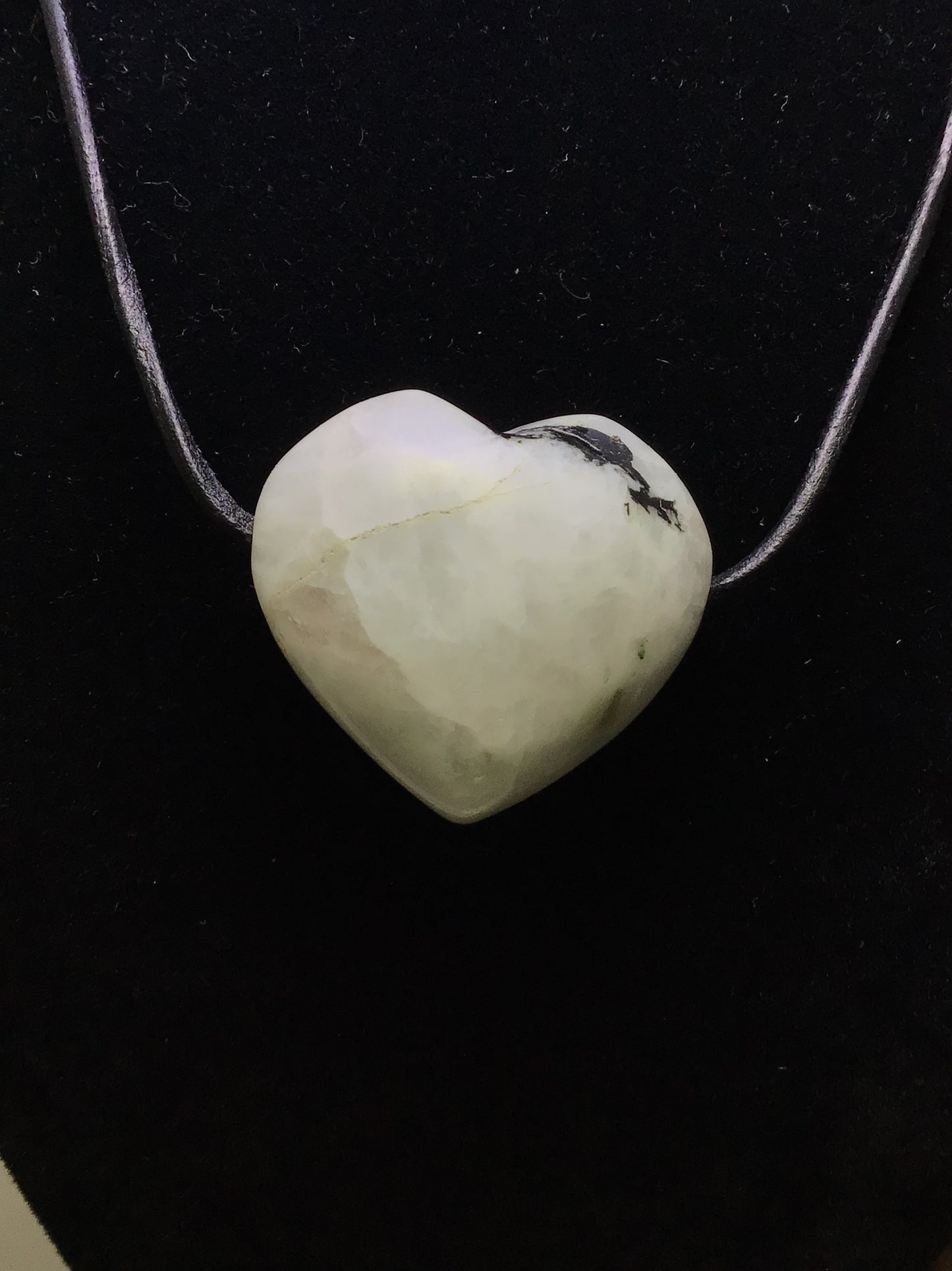 Moonstone Heart Necklace