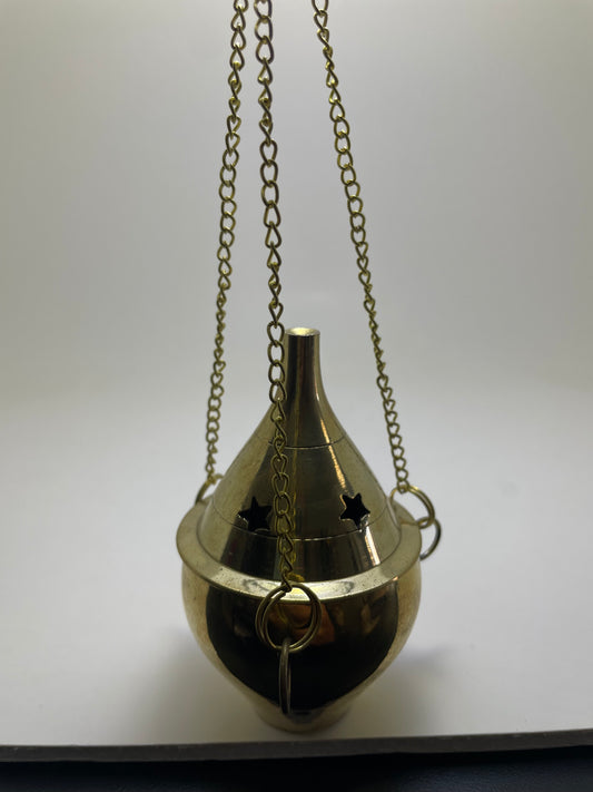 Brass Hanging Incense Holder