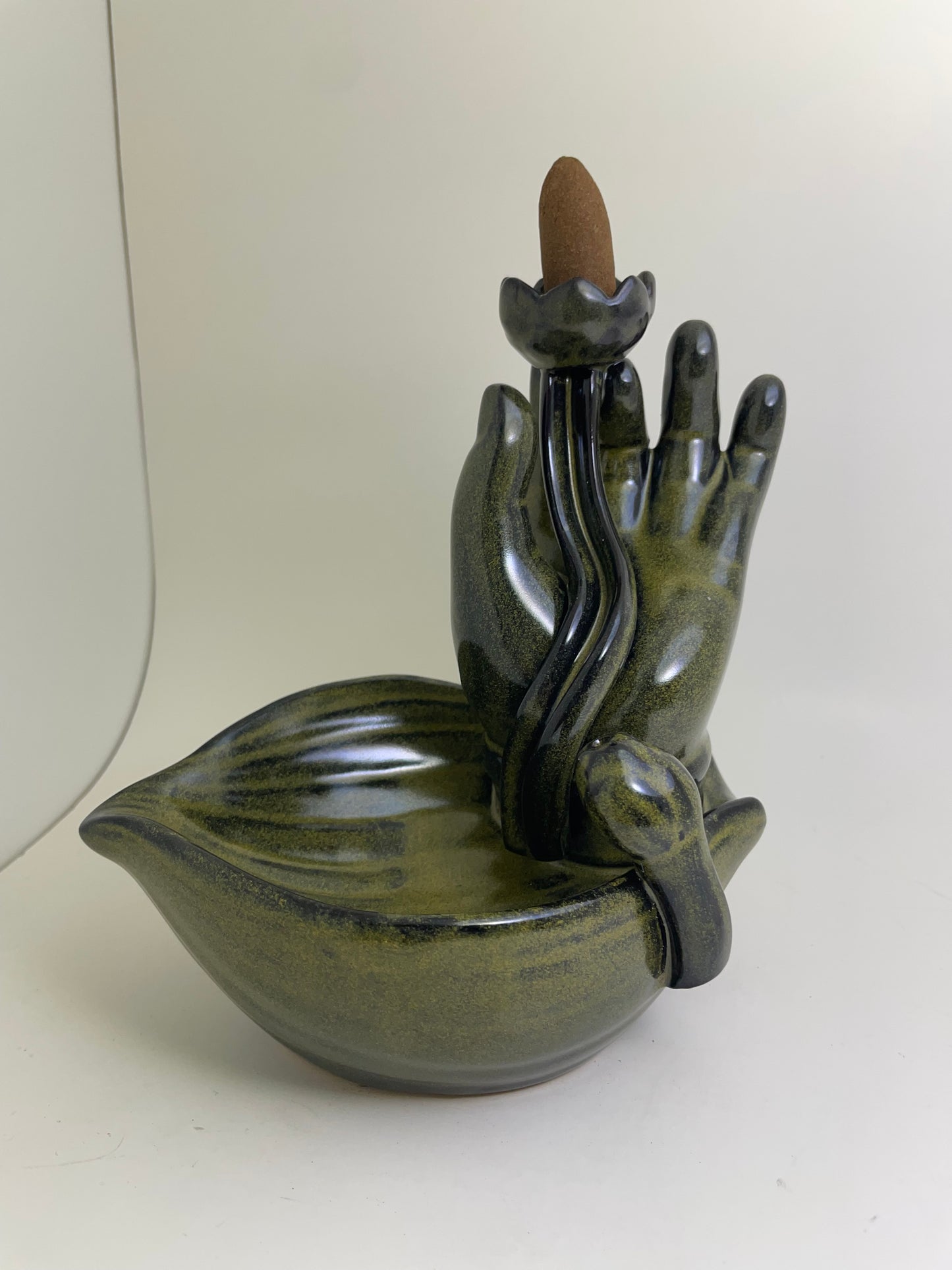 Mundra Hand Backflow Incense Holder