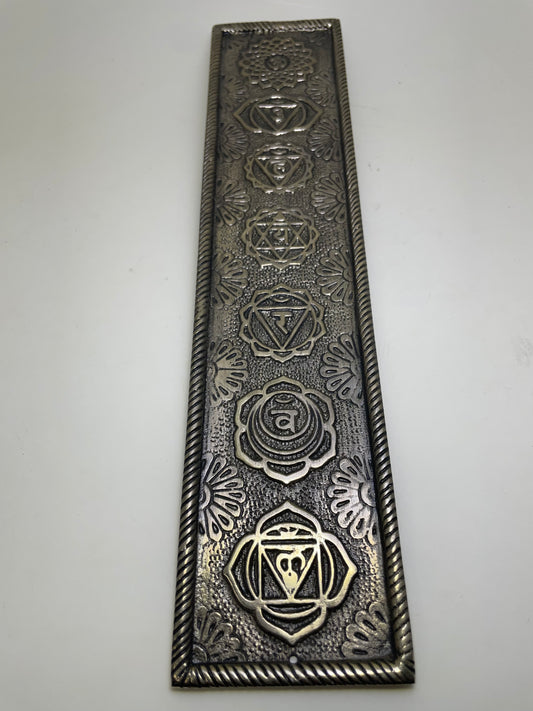 Metal Embossed Chakra Incense Holder