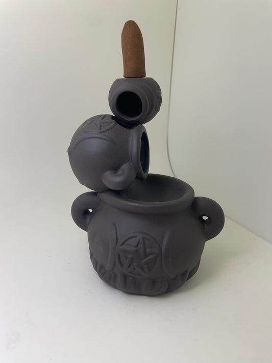 Backflow Triple Cauldron Incense Holder